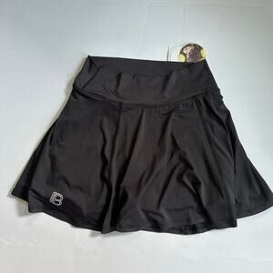Pickleball Bella Women’s Black Athletic Skort NWT Tennis Golf Running Athleisure